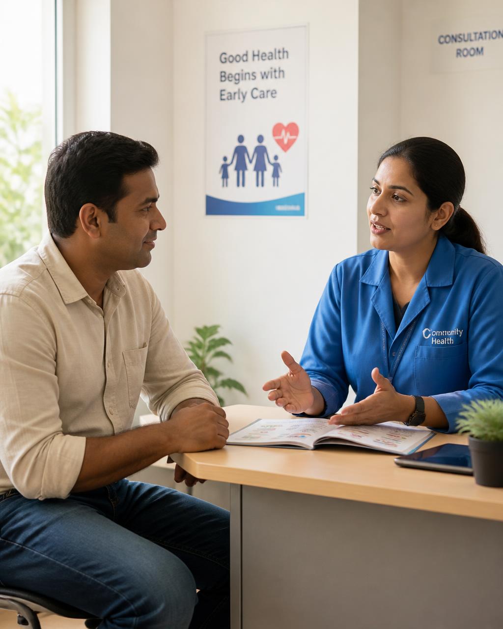 Confidential adult healthcare interaction